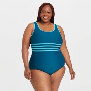 Aque Eve Women's Turqoise One Piece Swimsuit